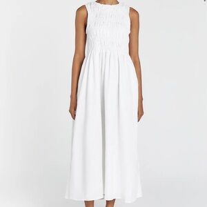 Dissh Lessi White Linen Maxi Dress